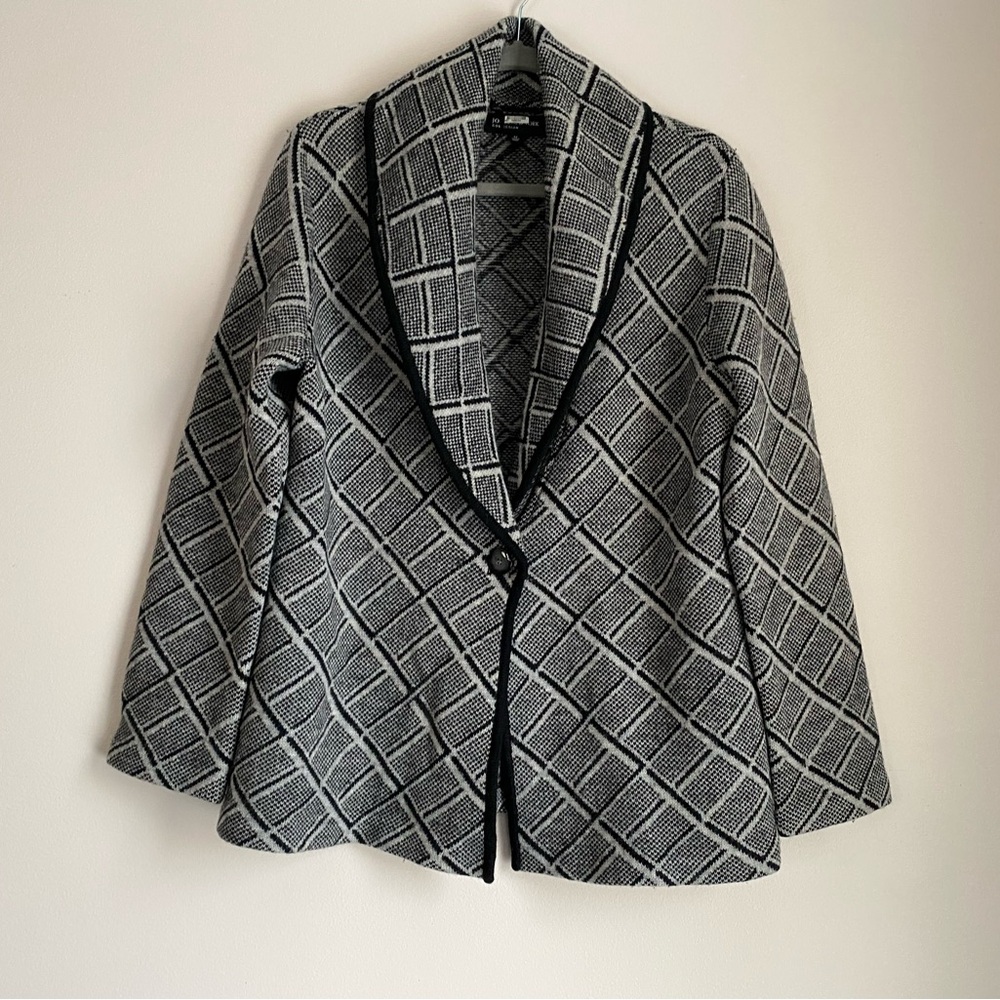 merino wool cardigan jones New York collection size medium - Picture 1 of 10